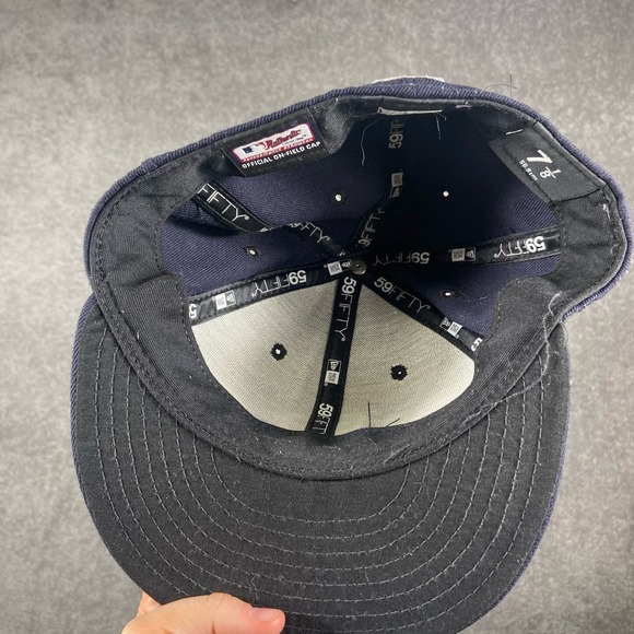 (7 1/8) San Diego Padres MLB Baseball New Era Flexfit Onfield Fitted Hat - Picture 5 of 6